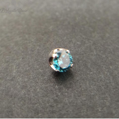 Diamant & platine, pour bijou en 1 ou 1.2 mm 2