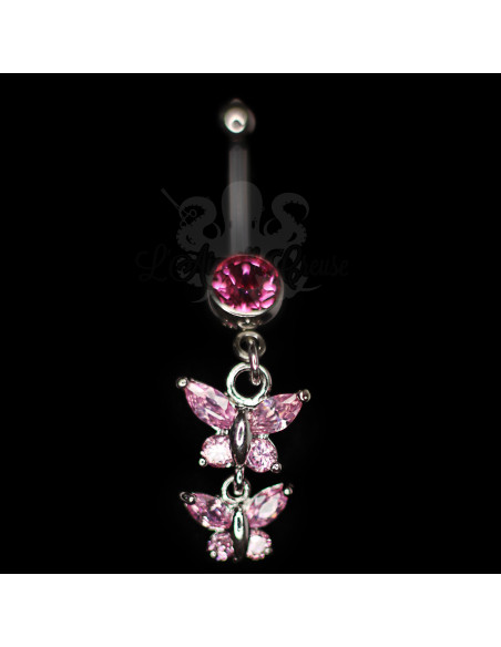 Bijou de nombril Papillon en bioplast
