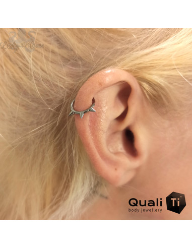 Anneau segmenté et Spike en titane QualiTi , ouverture facile