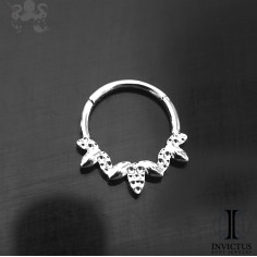 Anneau segmenté en titane Invictus, ouverture facile