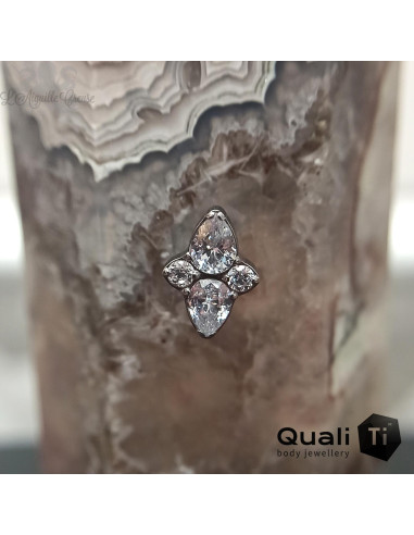 Accessoire Duo QualiTi en titane & zircons - pour 1 ou 1.2 mm
