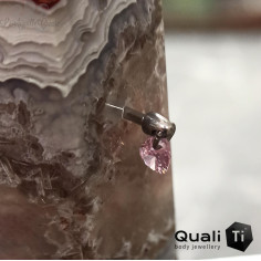 Goutte suspendu QualiTi en titane & zircon premium- pour 1 ou 1.2 mm 2