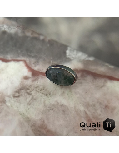 Accessoire QualiTi en titane et agate mousse, pour 1 ou 1.2 mm