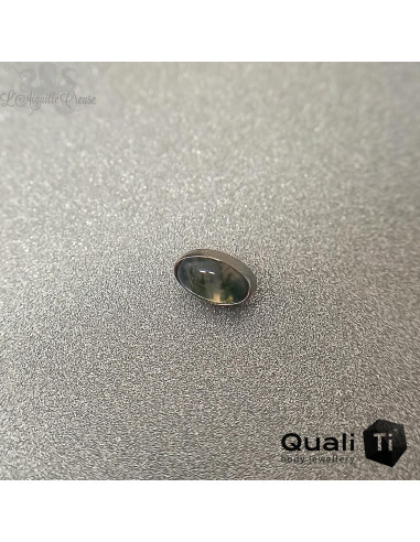 Accessoire QualiTi en titane et agate mousse, pour 1 ou 1.2 mm