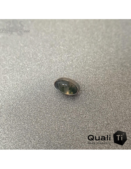 Accessoire QualiTi en titane et agate mousse, pour 1 ou 1.2 mm