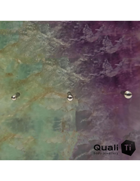 Bille en titane Threadless - QualiTi