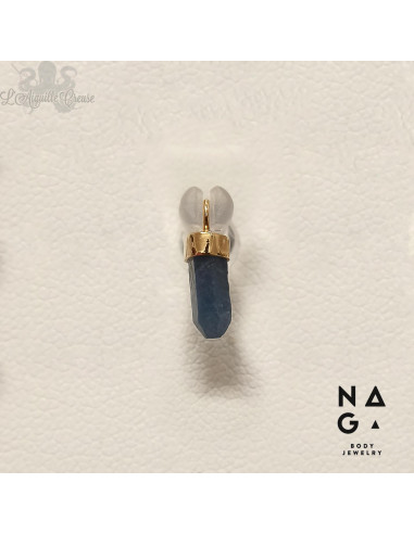 Charme Naga Jewelery en or jaune 18 carats et saphir bleu