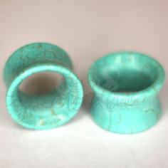 Paire de tunnels en Turquoise  - Diablo Organics 2