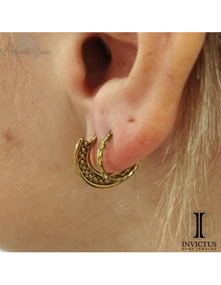 Anneau segmenté en titane Invictus, ouverture facile