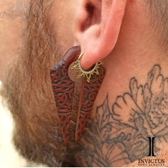 Anneau segmenté en titane et zircons premiums Invictus , ouverture facile 2