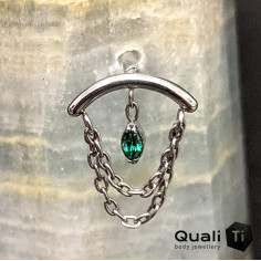 Accessoire QualiTi en titane et zircon premium, pour 1 ou 1.2 mm