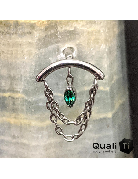 Accessoire QualiTi en titane et zircon premium, pour 1 ou 1.2 mm