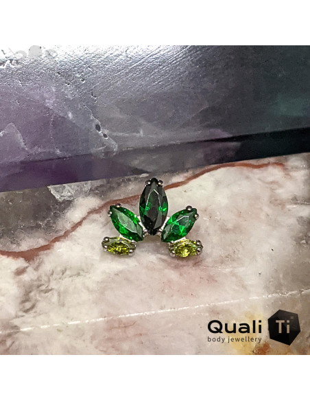 Cluster QualiTi en titane et zircons premiums, pour 1 ou 1.2 mm