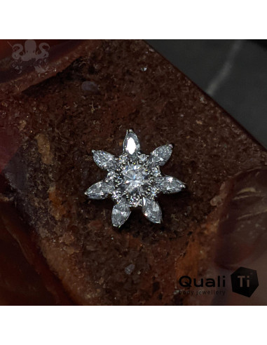 'Mirasol' QualiTi en titane et zircons premiums, pour 1 ou 1.2 mm