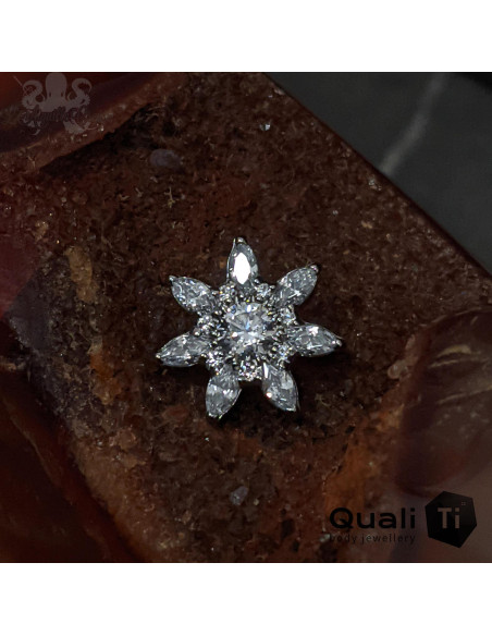 'Mirasol' QualiTi en titane et zircons premiums, pour 1 ou 1.2 mm