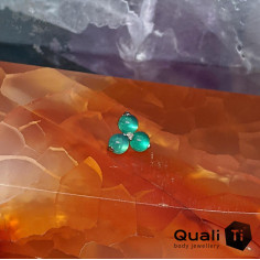 Trio d'Onyx verte QualiTi en titane - pour 1.2 mm