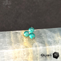 Trio d'Onyx verte QualiTi en titane - pour 1.2 mm 2