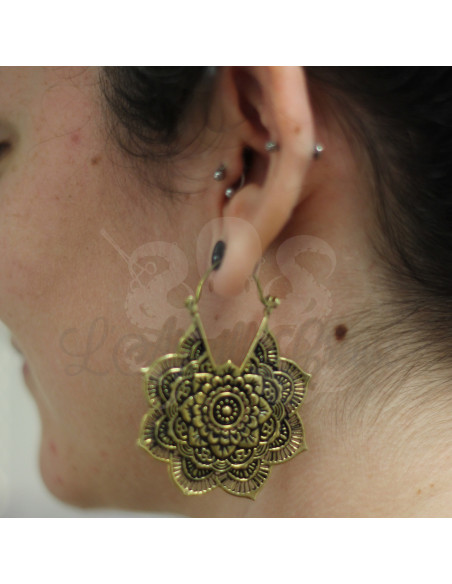 Paire de boucles en bronze 