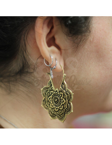 Paire de boucles en bronze 