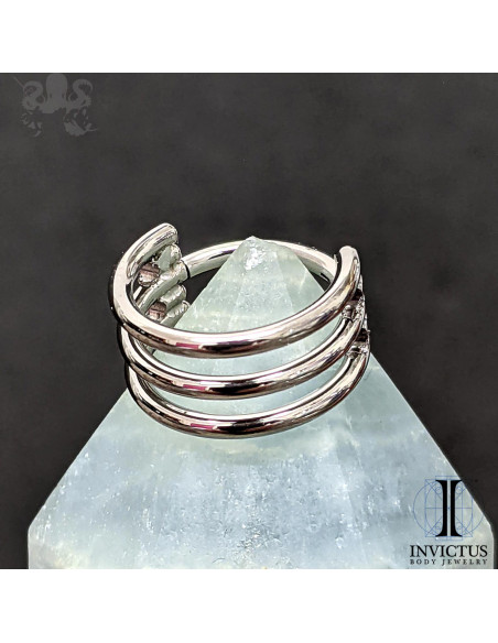 Triple anneau segmenté en titane Invictus , ouverture facile