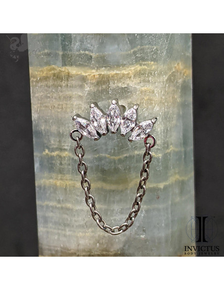 Cluster de zircons Invictus en titane - pour 1.2 mm