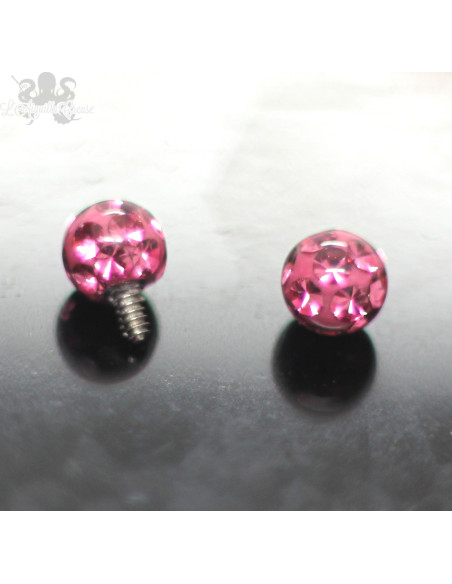 Accessoire Invictus en titane,  zircons premiums sous epoxy , pour 1.6 mm