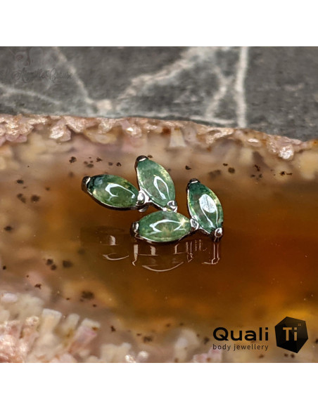 Cluster QualiTi en titane et Agate mousse - pour 1 ou 1.2 mm