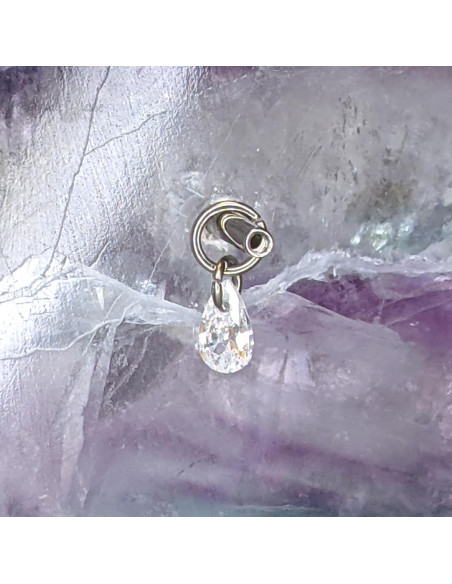 Charme en titane et cristal