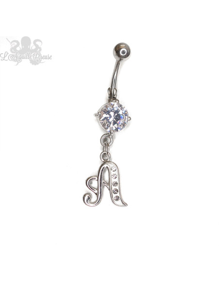Bijou de nombril lettre