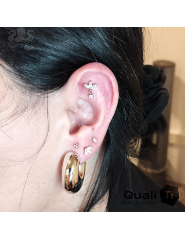 Accessoire QualiTi en titane et zircons premiums, pour 1 ou 1.2 mm