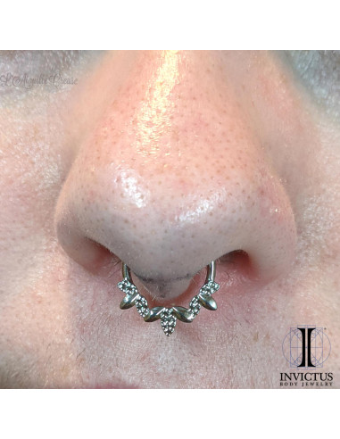 Anneau segmenté en titane Invictus, ouverture facile