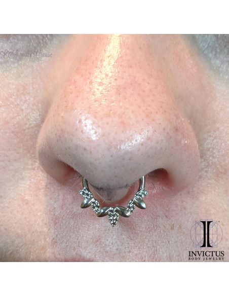 Anneau segmenté en titane Invictus, ouverture facile