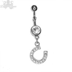 Bijou de nombril Fer à cheval fantaisie