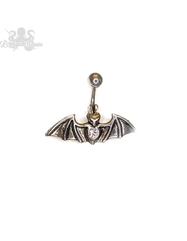 Bijou de nombril chauve-souris fantaisie