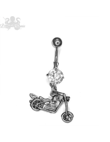 Bijou de nombril moto fantaisie