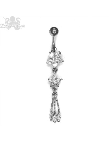 Bijou de nombril fleurs