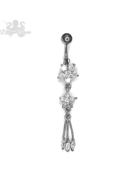 Bijou de nombril fleurs