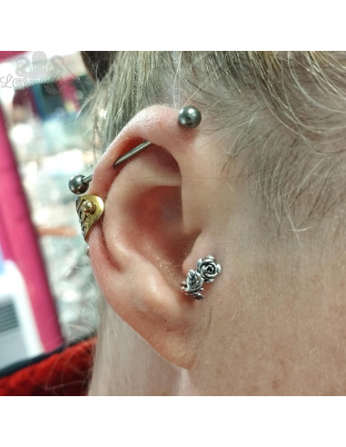 Bijou de cartilage/tragus Rose