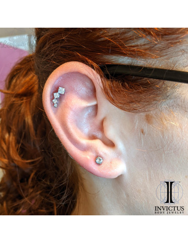 Cluster de zircons Invictus en titane - pour 1.2 mm