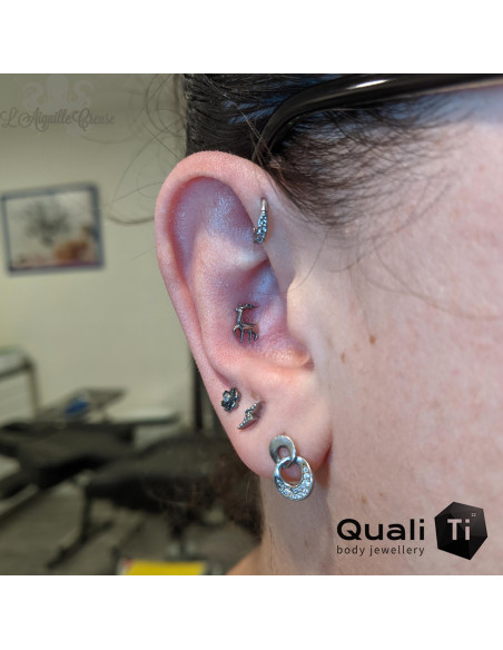 Cerf QualiTi en titane , pour 1 ou 1.2 mm