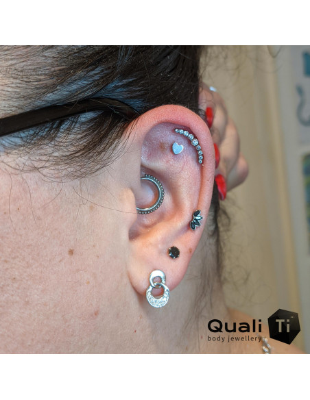 Accessoire QualiTi Coeur en titane, pour 1 ou 1.2 mm
