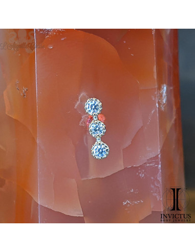 Accessoire en or 14 carats  et zircons Threadless - Invictus