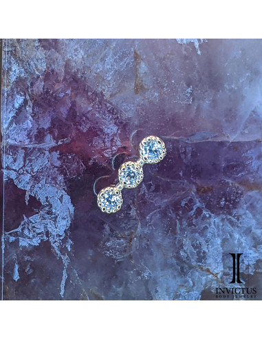 Accessoire en or 14 carats  et zircons Threadless - Invictus