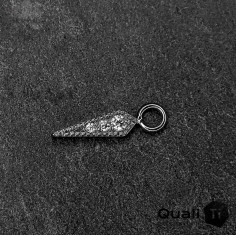 Charme en titane et zircons premiums - QualiTi 2