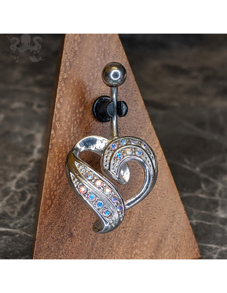 Bijou de nombril Coeur fantaisie