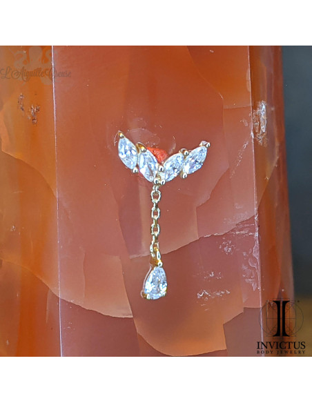 Accessoire en or 14 carats  et zircons Threadless - Invictus