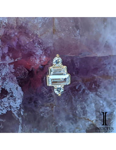 Accessoire en or 14 carats  et zircons Threadless - Invictus