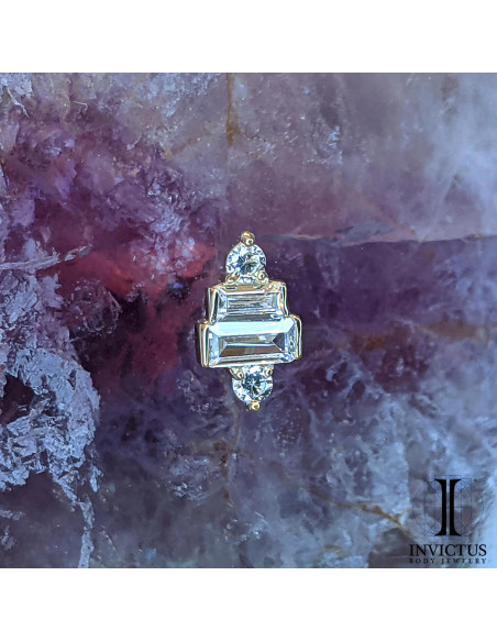 Accessoire en or 14 carats  et zircons Threadless - Invictus