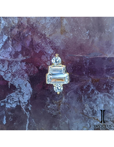 Accessoire en or 14 carats  et zircons Threadless - Invictus