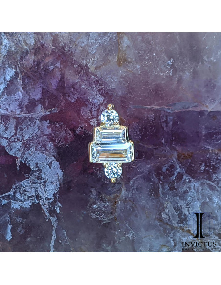 Accessoire en or 14 carats  et zircons Threadless - Invictus